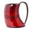 Viking Crimson Horn Tankard Beer Mug Handcrafted Genuine Ox Horn