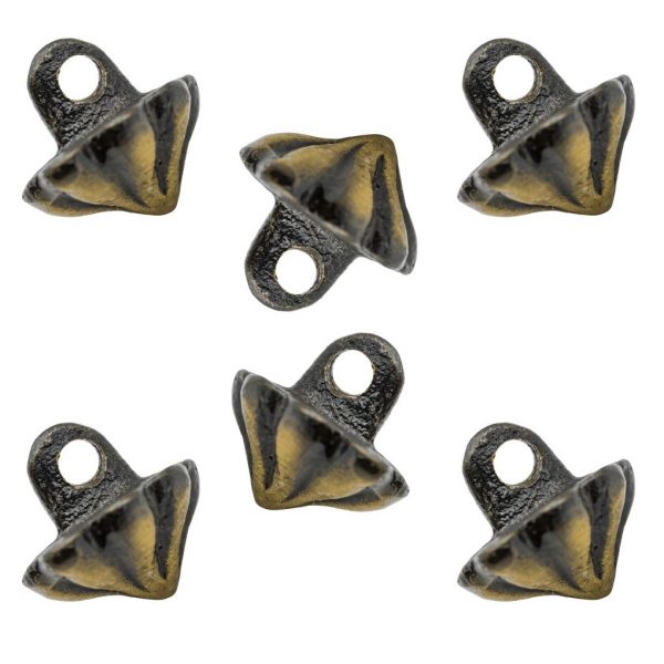 Classic Late Middle Age Antique Brass Fleur Buttons Apparel Accessory
