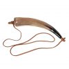 Viking Warrior Gun Powder Horn Handcrafted Genuine Horn Accessory