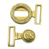 Civil War Confederate officers Brass Belt Buckle