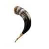 Medieval Viking Drinking Horn with Brass Fittings Handcrafted Genuine Ox Horn