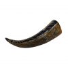 Viking Drinking Ox Horn with Engraved Designs Handcrafted Genuine Ox Horn