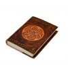 Medieval Journal with Celtic Spiral Design Handcrafted Genuine Leather Diary Notes
