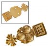 Medieval Trefoil Pure Solid Brass Belt End Chape Fully Functional Accessory