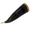Medieval Viking Drinking Horn Genuine Ox Horn with Engraved Vegvisir