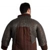 Flat Ring Chainmail Half Haubergeon with Long Sleeves, Riveted and Alternating, ID 9 mm, Mild Steel