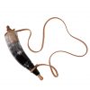 Viking Warrior Gun Powder Horn Functional Genuine Horn Accessory