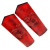 Genuine Leather Bracers with Embossed Fantasy Dragon Design