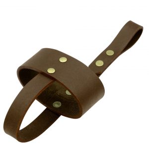 Handcrafted Genuine Leather Holder for Horn Tumbler and Cups