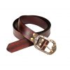 Handcrafted Genuine Leather Belt with Embossed Design