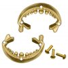 Pure Solid Brass Medieval Belt Mounts Set of 2 Functional Accessory