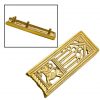 Medieval Lion Pure Solid Brass Belt End Chape Functional Belt Accessory