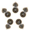 Antique Brass Leather Mounts or Conchos