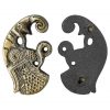 Antique Brass Ravens Paired Mounts Leather and Clothing Accessory
