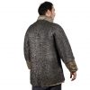 Flat Ring Chainmail Medieval Half Sleeves Shirt Haubergeon, Riveted, ID 9 mm, Natural
