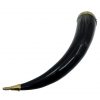 Medieval Viking Drinking Horn with Brass Fittings Handcrafted Genuine Ox Horn