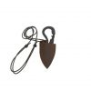 Hand Forged Iron Viking Knife with Genuine Leather Sheath