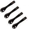 Authentic Medieval Horn Spoon Set of 4 Genuine Handcrafted Ox Horn