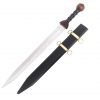 Decorative Roman Gladius Sword with Leather Scabbard