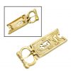 Medieval Closed Thistle Buckle Pure Solid Brass Belt Accessory