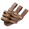 Tri Buckle Angled Sword Frog Genuine Leathercraft