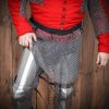 Round Ring Chainmail Skirt, Butted, ID 9 mm, Mild Steel