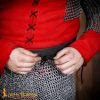 Round Ring Chainmail Skirt, Dome Riveted, 8mm 18 gauge, Mild Steel