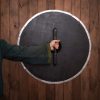 Studded Viking Wooden Shield with Steel Umbo and Fittings