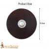 Viking Dark Warrior Functional Wooden Shield with Steel Umbo