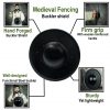 Medieval Fencing Blackened Buckler Functional Steel Shield