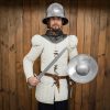 Medieval Fencing Blackened Buckler Functional Steel Shield