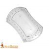 Medieval Rectangular Buckler Functional Steel Shield 16 gauge