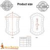 Medieval Rectangular Buckler Functional Steel Shield 16 gauge