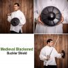 Medieval Round Fluted Buckler Fencing Steel Shield