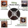 Viking Wooden Shield with Steel Umbo and Fittings