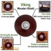 Viking Wooden Round Shield Handmade with Steel Umbo