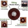 Viking Wooden Round Shield Handmade with Steel Umbo