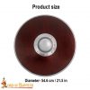Viking Wooden Round Shield Handmade with Steel Umbo