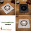 Square Shield Boss Handmade Steel Umbo for Roman Scutum Shields