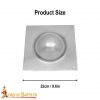 Square Shield Boss Handmade Steel Umbo for Roman Scutum Shields