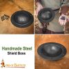 Sturdy Functional Steel Umbo for Viking or Celtic Shields, 12 gauge