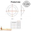Sturdy Functional Steel Umbo for Viking or Celtic Shields, 12 gauge