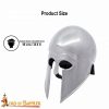 Greek hoplite Corinthian Steel Helmet with Leather Liner