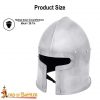15th Century Italian Barbute Helmet Historically Inspired 16 gauge
