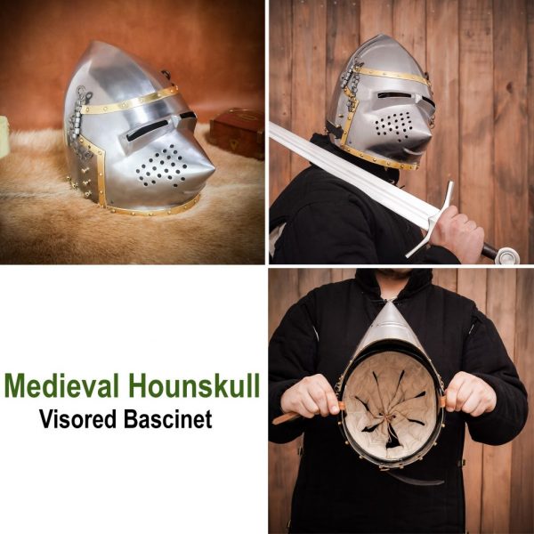Medieval Hounskull Pigface Bascinet