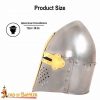 Medieval Sugar Loaf Helmet Crusader Knight helm 16 gauge