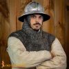 13th-14th Century Kettle Hat Infantry Helmet with Leather Liner 16 gauge