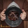 Renaissance Closed Helmet with Integrated Bevor Movable Visor 16 gauge