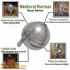 Medieval Norman Nasal Steel Helmet with Leather Liner