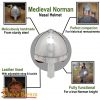 Medieval Norman Nasal Steel Helmet with Leather Liner